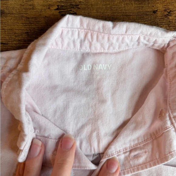 Old Navy Kids Light Pink Casual Button-Down Shirt - Picture 4 of 4